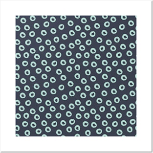 Pattern with random circle spots Posters and Art